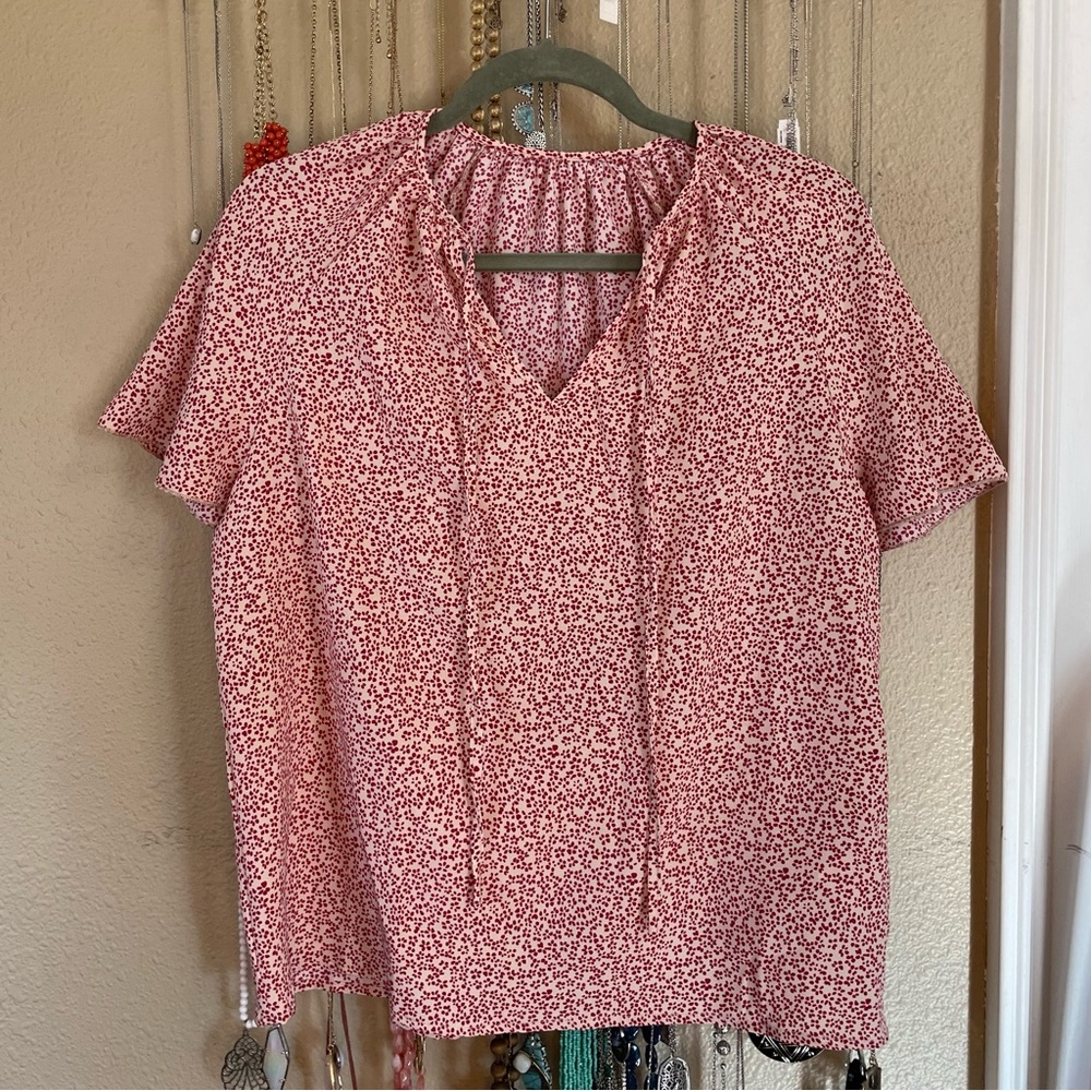 Shein tie neck Blouse
